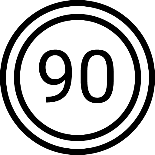 Maximalgeschwindigkeit 90 km/h